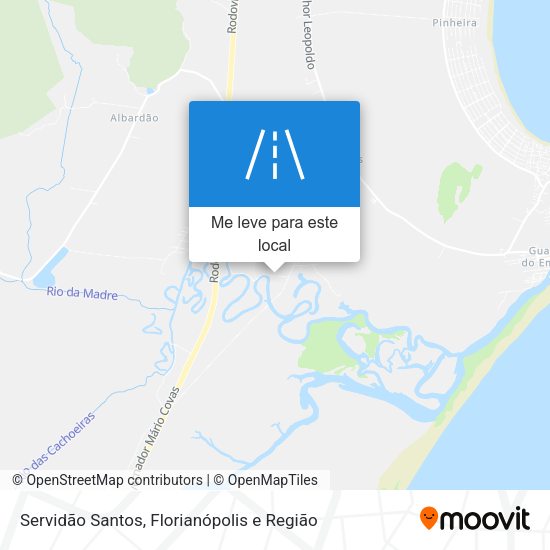 Servidão Santos mapa