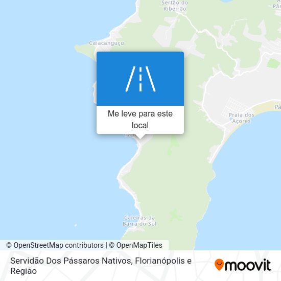 Servidão Dos Pássaros Nativos mapa