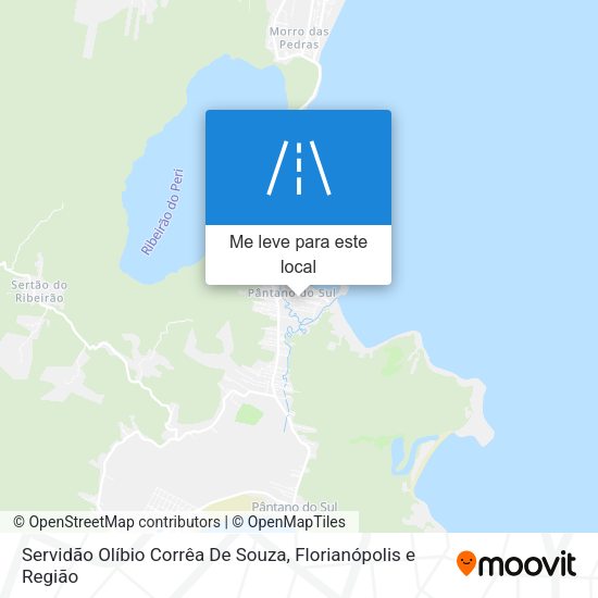 Servidão Olíbio Corrêa De Souza mapa