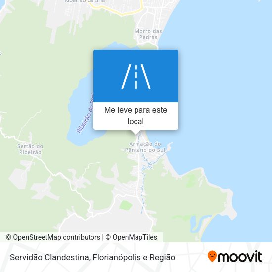 Servidão Clandestina mapa