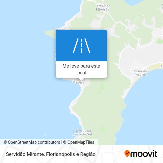 Servidão Mirante mapa