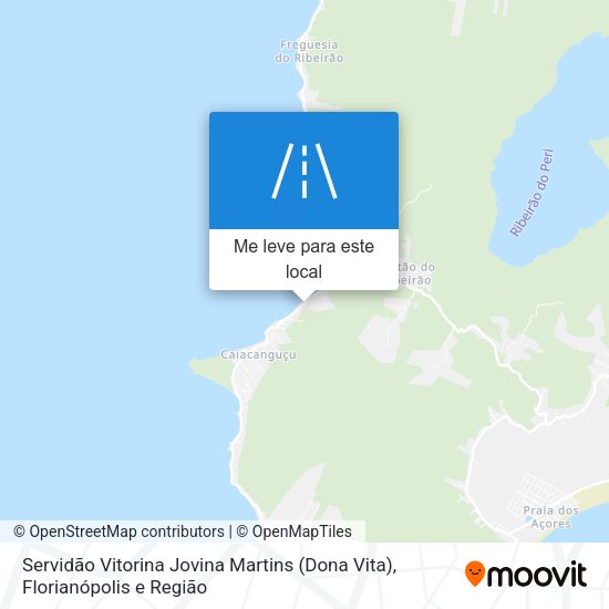 Servidão Vitorina Jovina Martins (Dona Vita) mapa