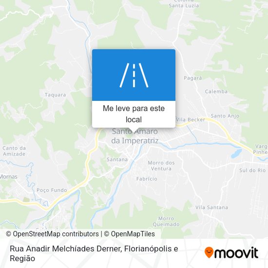 Rua Anadir Melchíades Derner mapa