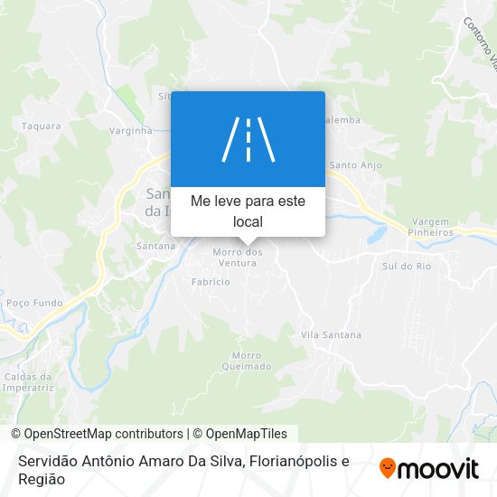 Servidão Antônio Amaro Da Silva mapa