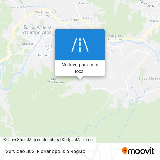 Servidão 382 mapa
