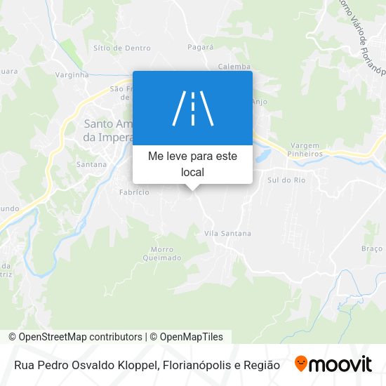 Rua Pedro Osvaldo Kloppel mapa