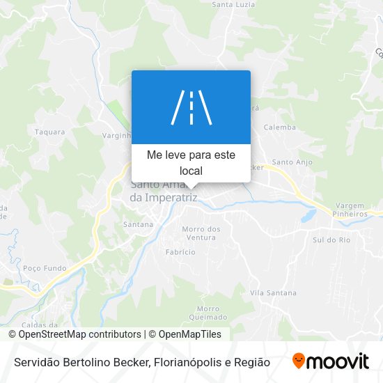 Servidão Bertolino Becker mapa