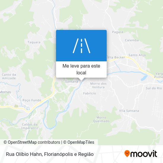 Rua Olíbio Hahn mapa