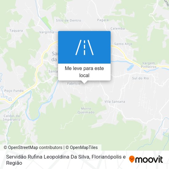 Servidão Rufina Leopoldina Da Silva mapa