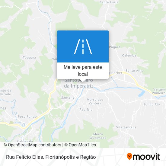 Rua Felício Elias mapa