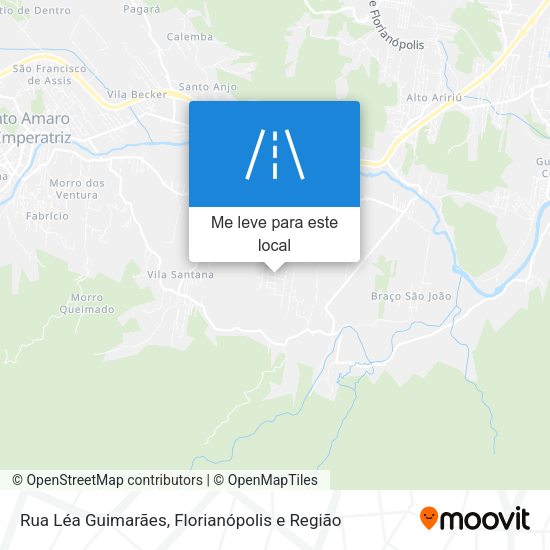 Rua Léa Guimarães mapa