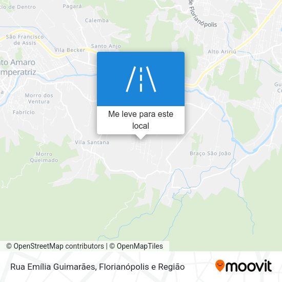 Rua Emília Guimarães mapa