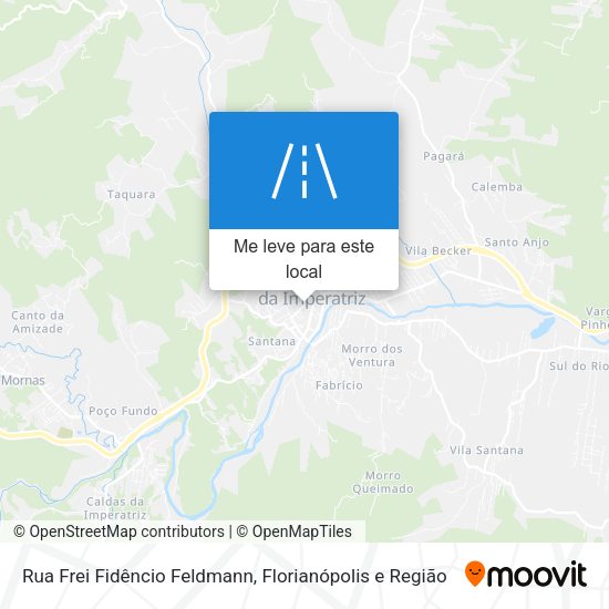 Rua Frei Fidêncio Feldmann mapa