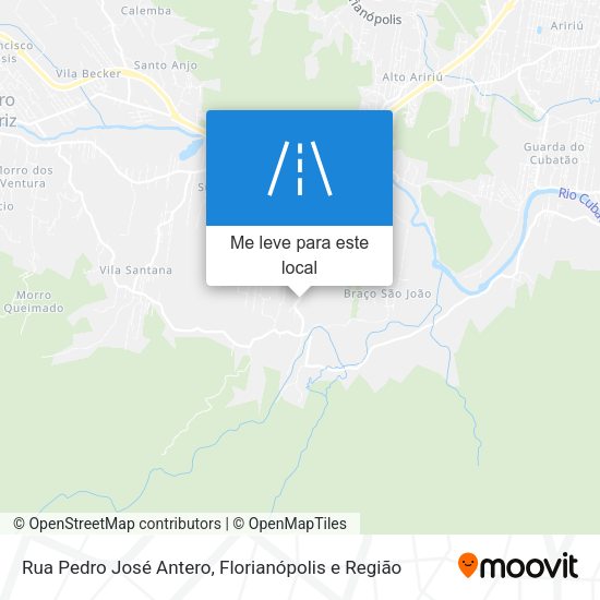 Rua Pedro José Antero mapa