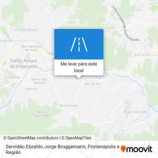 Servidão Elizaldo Jorge Bruggemann mapa