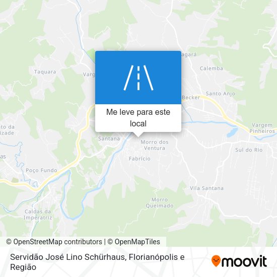 Servidão José Lino Schürhaus mapa