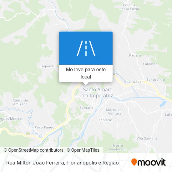 Rua Milton João Ferreira mapa