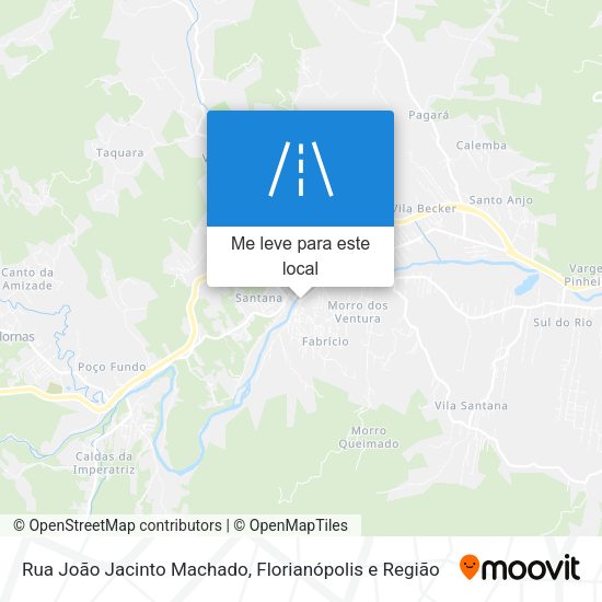 Rua João Jacinto Machado mapa