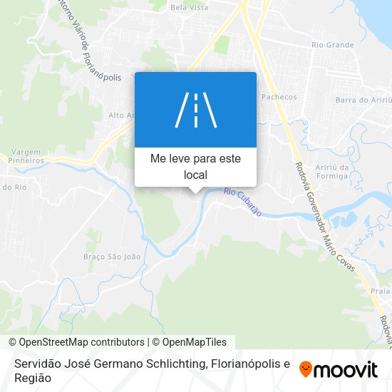 Servidão José Germano Schlichting mapa