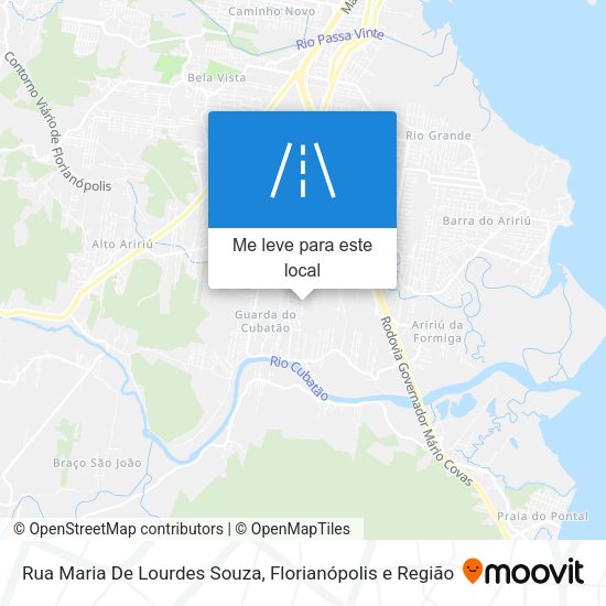 Rua Maria De Lourdes Souza mapa