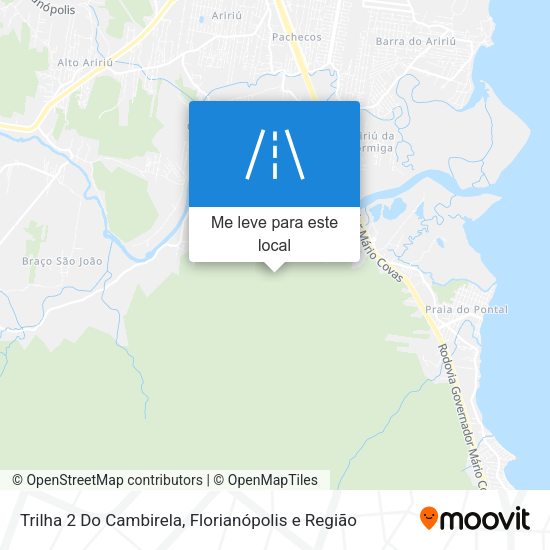 Trilha 2 Do Cambirela mapa