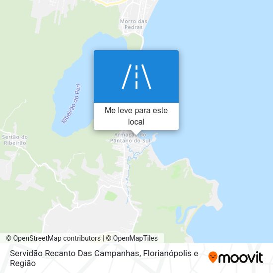 Servidão Recanto Das Campanhas mapa