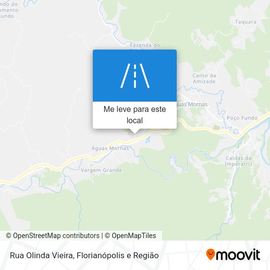 Rua Olinda Vieira mapa