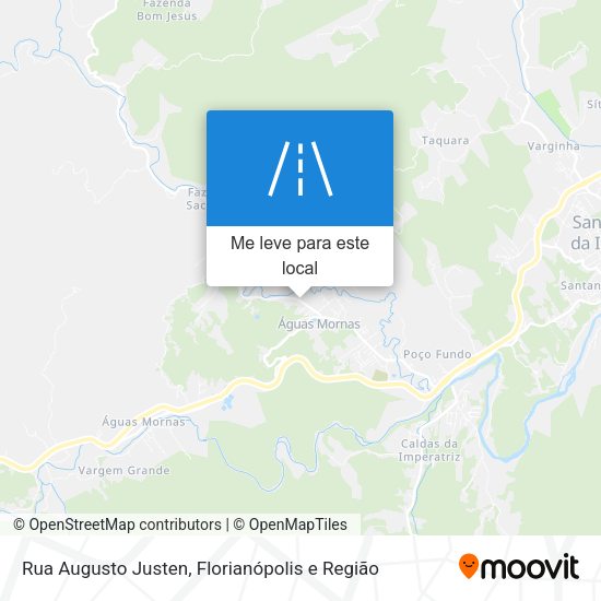 Rua Augusto Justen mapa