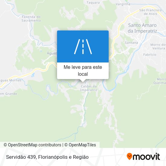 Servidão 439 mapa