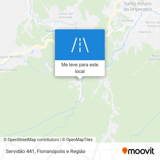 Servidão 441 mapa