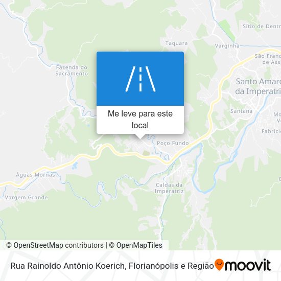 Rua Rainoldo Antônio Koerich mapa