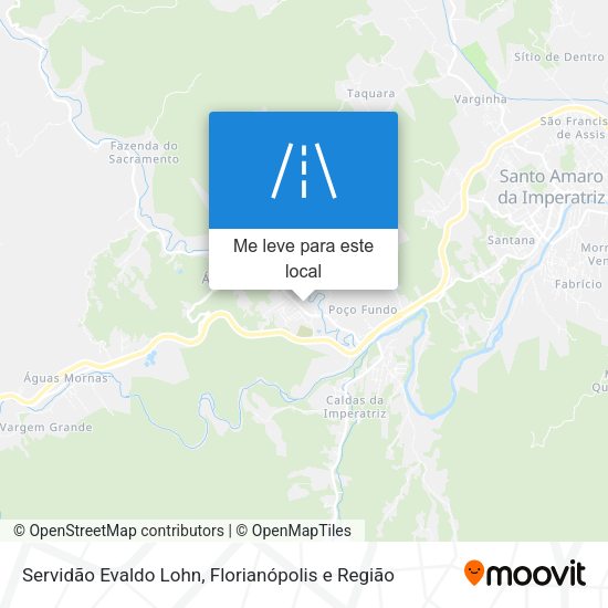 Servidão Evaldo Lohn mapa
