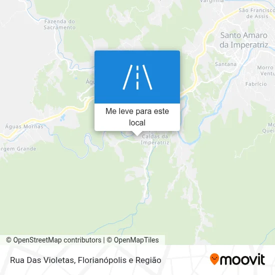 Rua Das Violetas mapa