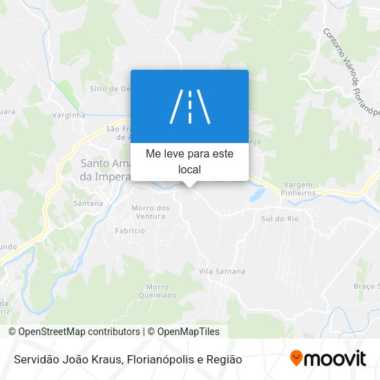 Servidão João Kraus mapa