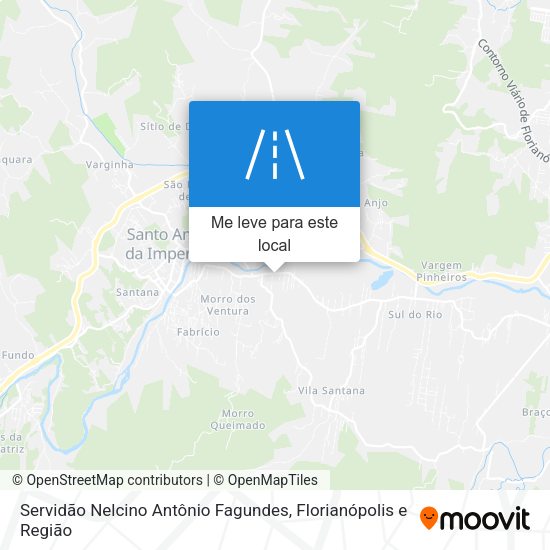 Servidão Nelcino Antônio Fagundes mapa