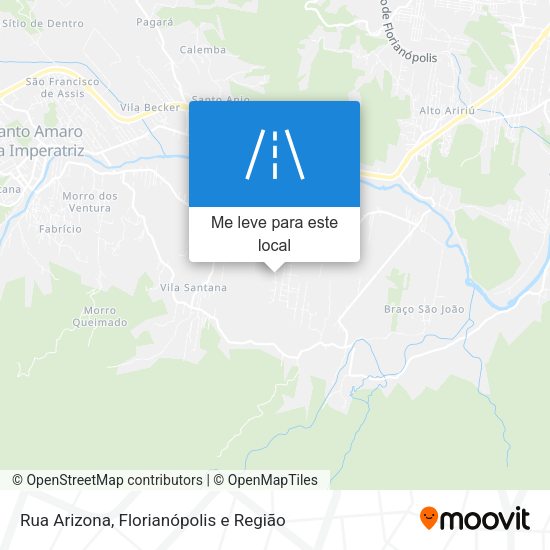 Rua Arizona mapa