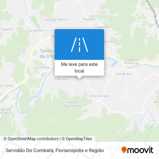 Servidão Do Combatá mapa
