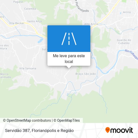 Servidão 387 mapa