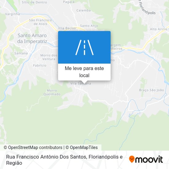 Rua Francisco Antônio Dos Santos mapa