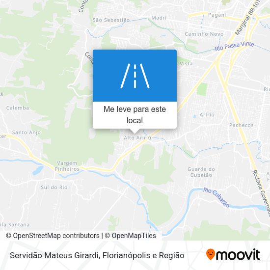 Servidão Mateus Girardi mapa