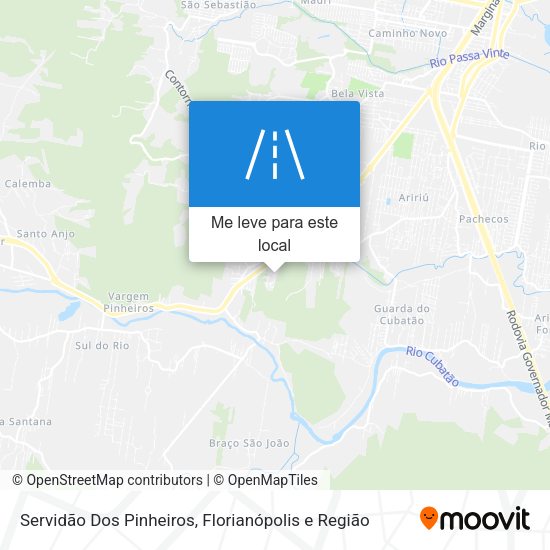 Servidão Dos Pinheiros mapa