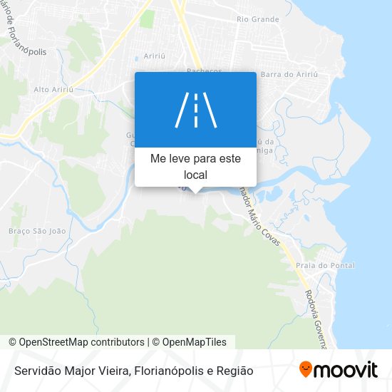 Servidão Major Vieira mapa