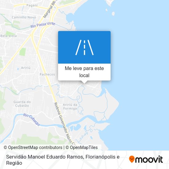 Servidão Manoel Eduardo Ramos mapa
