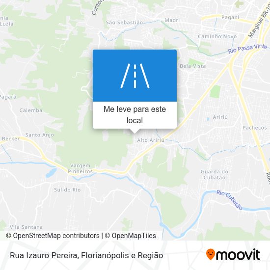 Rua Izauro Pereira mapa