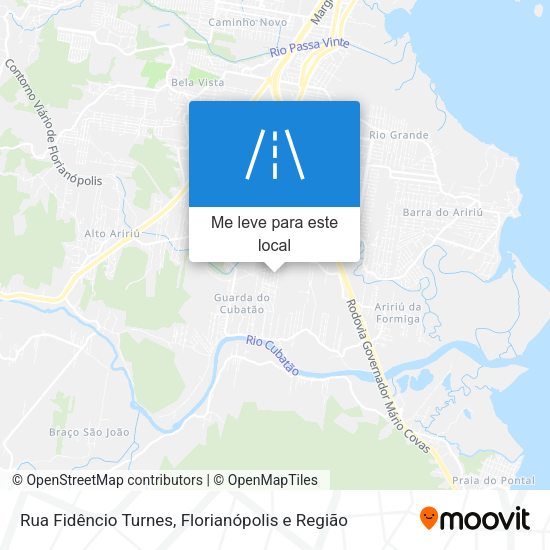Rua Fidêncio Turnes mapa