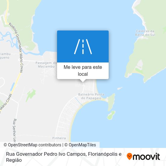 Rua Governador Pedro Ivo Campos mapa