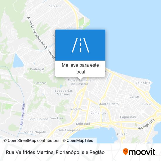 Rua Valfrides Martins mapa
