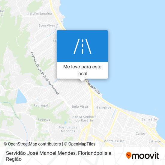 Servidão José Manoel Mendes mapa