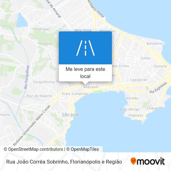 Rua João Corrêa Sobrinho mapa