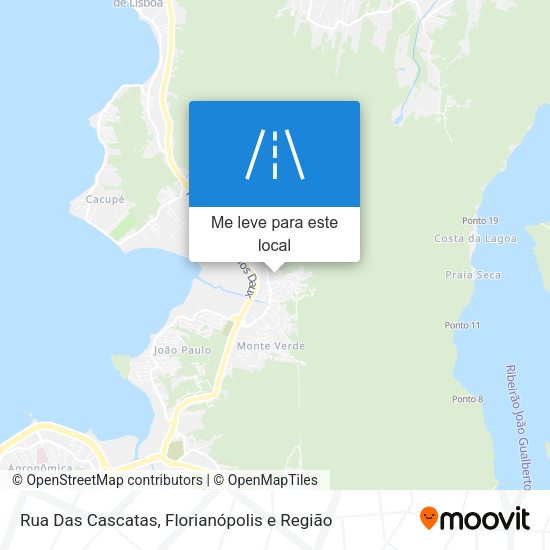 Rua Das Cascatas mapa